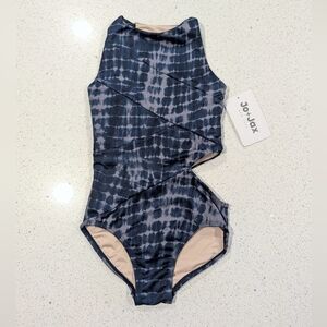 NEW $78 JoJox Jo Jax Large Gymnastics Dance Leotard CL Large 12 defective clasp